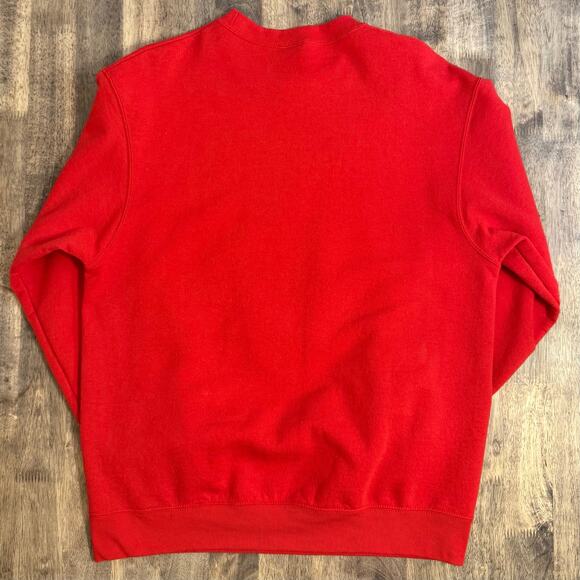 Disney VTG Mickey Mouse Christmas Sweatshirt Tis the Season Red Unisex Small - Picture 9 of 9